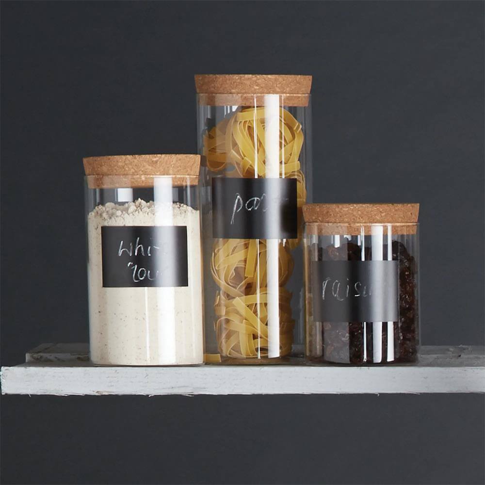 KitchenCraft Natural Elements Eco-Friendly Medium Glass Storage Canister
